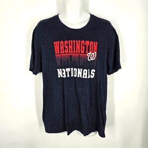 Washington Nationals T Shirt Men Extra Large XL Navy Blue